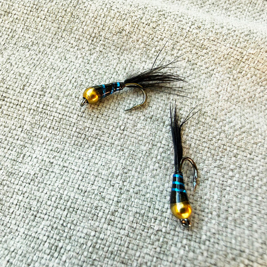 Tungsten Bead Black Zebra Midge